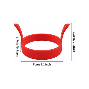 <b>Silicone</b> <b>Ring</b> Fried <b>Egg</b> Mold Nonstick <b>Egg</b> <b>Rings</b> for Frying Pancake <b>Ring</b> Molds Heat Resistant Cooking Tool - Product Image 6