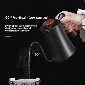 Hand-drip Coffee Pot Small Waist 304 Stainless Steel Household Hanging Ear Swan Neck <strong>Long</strong>-spout Narrow-<strong>mouth</strong> - Product Image 3