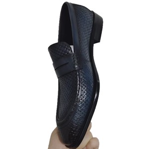 Zapatos Casuales de Hombre 2026, de Cuero Genuino, con Textura Tejida, Modernos, Transpirables, Antideslizantes, Formales, para Bodas, Uso Diario - Product Image 4