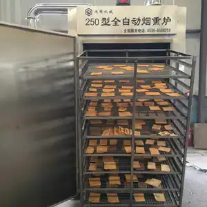 Automatic Meat Smoking Chamber Machine Industrial Sausage Smoker Machine Electric Smoker Oven For Sale