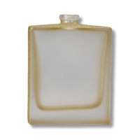 Haute qualité 65ml mat clair vide plat carré parfum bouteille en verre sertissage couleur revêtement dégradé or Parfum bouteilles en verre