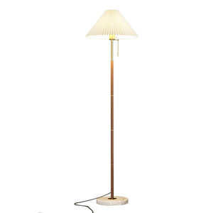 Lámpara de Pie Metálica Escandinava con Pantalla de Papel en Color Blanco Hueso, Base LED E26, Altura Ajustable, Luz Cálida Regulable 3500K - Product Image 1