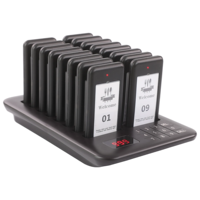 Système d'appel sans fil pour restaurant, café, bar, restauration rapide, avec 16 pagers pour appeler les clients et récupérer les commandes