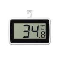 Termometer Kulkas Digital, Termometer Kulkas Digital Magnetik dengan Dudukan Dapat Ditarik dan Dudukan Gantung