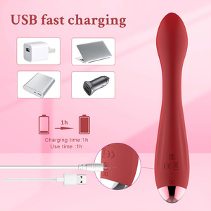 Vibrador de Conejo Rojo para Mujer, Recargable por USB, de Silicona, con Doble Motor, 10 Frecuencias, Estimulador de Punto G, para Adultos - Product Image 3
