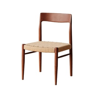 Cherry Wood Solid Wood <b>Dining</b> <b>Chair</b> With Backrest Rattan Seat For Living Room Home Use - Product Image 3