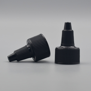 Tapas de botella de champú de plástico de 24mm y 28mm 24/410 28/410, tapa superior torcida acanalada roja, tapa cuentagotas de boquilla larga de <span class=keywords><strong>boca</strong></span> puntual - Product Image 6