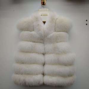 Nuovo <span class=keywords><strong>Gilet</strong></span> Invernale in Vera Pelliccia di Volpe, Lussuoso <span class=keywords><strong>Gilet</strong></span> Soffice in Pelliccia di Volpe per <span class=keywords><strong>Donna</strong></span>, Colletto in Pelliccia di Volpe <span class=keywords><strong>Marrone</strong></span> - Product Image 6