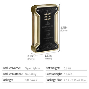 Encendedor de Cigarros Portátil CIGARLOONG, Encendedor de Cigarros de Metal Resistente al Viento, Encendedor de Cigarros Premium de Lujo para Regalo - Product Image 6