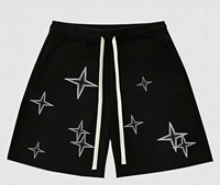Short en coton délavé personnalisé de luxe, nouvelle collection, haute qualité, style hip-hop, tendance estivale