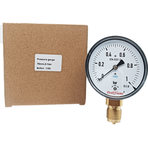 Máy đo áp suất 40kg/40bar cho nồi hơi và thiết bị, phụ tùng nồi hơi - Product Image 6