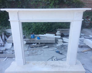 精炼石材供应批发现代定制天然雕刻砂岩壁炉 - Product Image 4