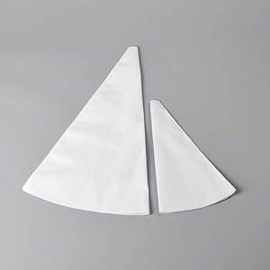 Ensemble de 6 poches à douille réutilisables en tissu, forme triangulaire, outils de décoration de gâteaux, couleurs pastel - Product Image 2
