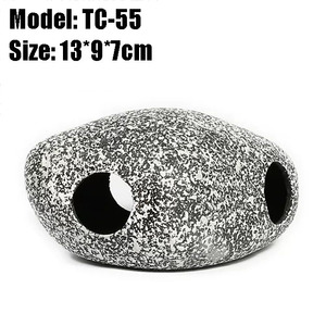 Aquariumdecoratie Keramische Stenen Evacuatie Grot <span class=keywords><strong>Aquarium</strong></span> Landschap Vissen En Garnalen Kweektank - Product Image 6