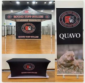 Trade Show Back Wall Backdrop Graphic Exhibition Tube System Table Cover Pop up Banner Happy Birthday Decoration - Product Image 6