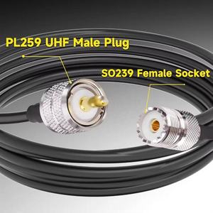 สายโคแอกเชียลทองแดงเปลือยแบบยืดหยุ่น ความสูญเสียต่ำ สาย RF LMR400 50 100 200 เมตร - Product Image 2