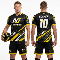 Ensemble de maillots de football unisexes personnalisés à impression numérique, grande taille, manches courtes, légers, anti-UV, séchage rapide, respirants, extensibles dans quatre directions, pour adultes