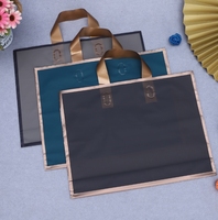 Sac d'emballage en plastique avec logo personnalisé, 1 pièce, poignées biodégradables, sac pour le shopping, découpe, logo