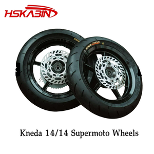HSKABIN Yozma Tuttio Moto électrique tout-terrain avec roues Kenda Curve Supermoto de 14 pouces, jantes chromées, accessoires, pneus de moto - Product Image 6