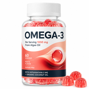 Supplément Bio extra <span class=keywords><strong>3</strong></span> Prénatal <span class=keywords><strong>Acide</strong></span> Folique Vegan Ingrédient Cru <span class=keywords><strong>Omega</strong></span> Algale Fish Oil High Epa DHA Gummies for Kids Adults - Product Image 1