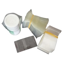 Flacon compte-gouttes en verre de 30ml 60ml avec enveloppe thermorétractable en PVC transparent Surface brillante Bandes rétractables perforées souples