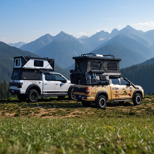 Camper 4x4 <span class=keywords><strong>tout</strong></span>-<span class=keywords><strong>terrain</strong></span> pour pick-up, idéal pour le voyage, <span class=keywords><strong>camping</strong></span>-<span class=keywords><strong>car</strong></span> RV conçu pour pick-up, avec toit rigide escamotable - Product Image 3