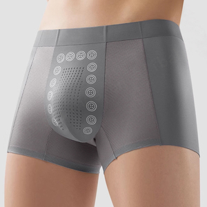 Venta al por mayor Modal Trunk Tourmaline Energy Seamless Sport Transpirable Hombres Boxer Briefs Hombres Ropa interior antibacteriana para hombres - Product Image 1