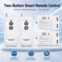 Interruptor de Control Remoto Inalámbrico Inteligente de 220V con Protección IP65, Alcance de 30-100m, 10A