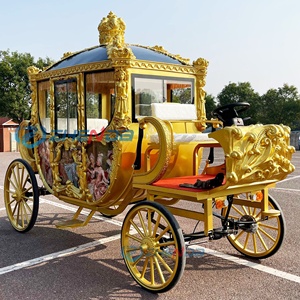 Carruaje Real de Lujo, Carruaje de Princesa Cenicienta para Bodas, Carrozas, Carruaje Eléctrico para Turismo, Carruaje Real con Caballos - Product Image 3