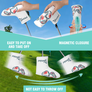 Funda Magnética para Cabeza de Putter de <span class=keywords><strong>Golf</strong></span>, Diseño Nuevo, Fundas Personalizadas de Cuero para <span class=keywords><strong>Palos</strong></span> de <span class=keywords><strong>Golf</strong></span>, Funda de Cuero PU para Cabeza de Putter - Product Image 3