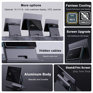 Không quạt thiết kế i3 i5 CPU 15.6 inch cảm ứng điện dung màn hình thiết bị đầu cuối <span class=keywords><strong>POS</strong></span> Windows <span class=keywords><strong>POS</strong></span> Màn hình duy nhất hệ thống <span class=keywords><strong>POS</strong></span> - Product Image 4