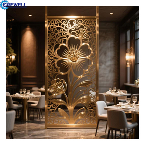 Có thể điều chỉnh chiều cao phong cách đương đại Tấm tường không thấm nước trang trí nội thất phòng chia phân vùng - Product Image 5