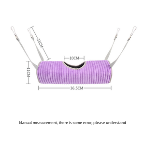 Hamster Cage <span class=keywords><strong>Hamac</strong></span> Furet Cacher Tunnel Chaud <span class=keywords><strong>Rat</strong></span> Petits Animaux Jouer Tube Balançoire Dormir Suspendu Lit Nid Hideaway Jouet - Product Image 4