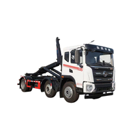 Camion benne à benne basculante Dongfeng 6x4 OEM personnalisé, 25 tonnes, boîte de vitesses manuelle, diesel, système hydraulique roll-off, pour collecte de déchets