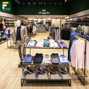 ชั้นวางเสื้อผ้าพร้อมโครงโลหะสำหรับร้านค้าปลีกเสื้อผ้า - Product Image 1