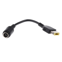 Chargeur Adaptateur Secteur Câble Convertisseur pour Lenovo 45W 65W 90W Standard Câble d'Alimentation Mince Carré Jaune