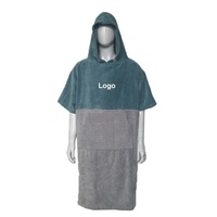Séchage rapide sur mesure océan Surf plage femmes velours coton microfibre changeant à capuche serviette Poncho Robe