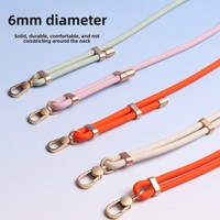 Lanière réglable en silicone, style bandoulière et tour de cou, avec étui universel pour téléphone, pour couples, logo et emballage personnalisés