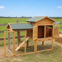Cage à lapins et poulailler en bois massif pour loisirs de plein air, nid d'oiseaux, niche pour chat