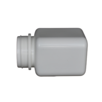 Emballage pharmaceutique de bouteille carrée en plastique HDPE de 140ML pour la médecine de capsule de comprimé de pilule avec le logo et la couleur faits sur commande de bouchon à vis