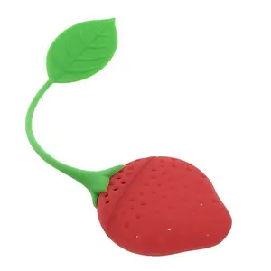 Erdbeer form Tee Diffusor Loose Tea Sieb Filter Creative Cute Silicone Tea Infuser