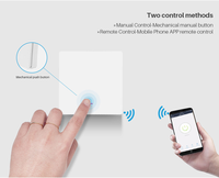 Interrupteur mural intelligent WiFi RF433 sans neutre, émetteur sans fil compatible Tuya APP Alexa Google Home, 1/2/3 gangs pour 220V