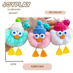Portachiavi Peluche a Forma di Anatroccolo HFB per Aggiungere un Tocco Divertente ai Tuoi Accessori - Product Image 1