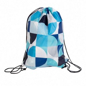 Wholesale Custom Waterproof Nylon Polyester Bag Sports Drawstring <b>Backpack</b> - Product Image 1