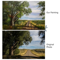 Grande peinture à l'huile faite à la main sur toile de lin 440 g/m², portrait réaliste personnalisé à partir de photo, qualité supérieure, écologique, durable