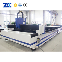 Machine de découpe laser à fibre de type portique grand format ZC-6025H, prend en charge les formats graphiques AI BMP PLT, découpe de métaux et d'acier, 3000W-6000W