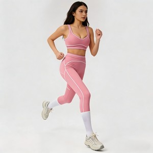 <span class=keywords><strong>Ropa</strong></span> de Yoga de Marca al por Mayor Sin Logotipo, Conjunto Deportivo de Dos Piezas de Secado Rápido para Yoga y <span class=keywords><strong>Pilates</strong></span> - Product Image 3