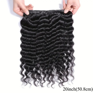 Loose <strong>Deep</strong> Wave <strong>Indian</strong> Hair <strong>Weave</strong> Bundles Double Drawn Human Hair Extensions <strong>Deep</strong> Wave Hair Weaving - Product Image 5