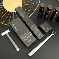 Coffret de luxe personnalisé pour articles de toilette jetables, idéal pour les hôtels et les spas.