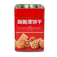 Vente en gros de plaque d'étain carrée de qualité alimentaire bouchon à vis stockage café biscuit récipient en étain boîte de thé de luxe pour le thé